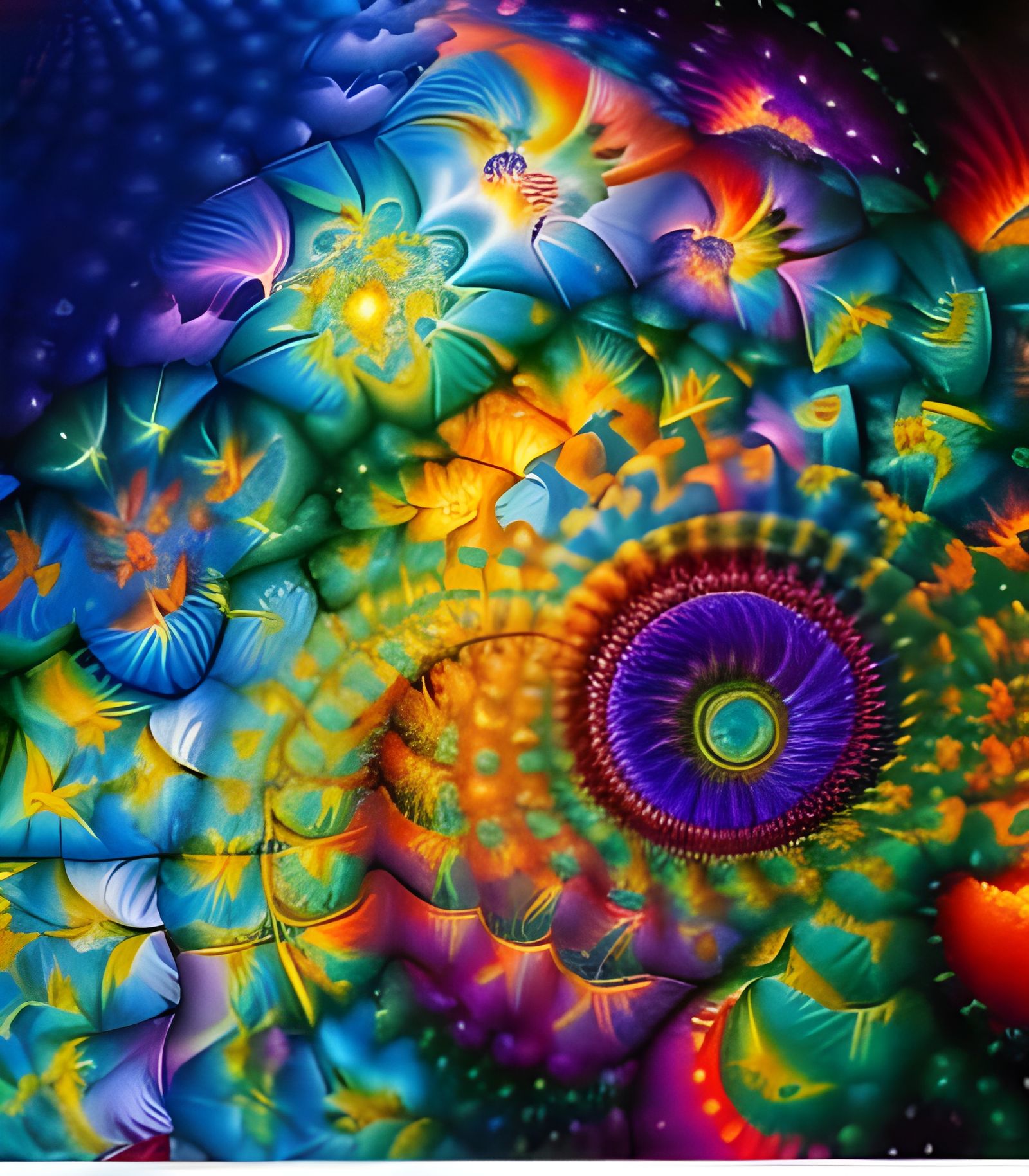 Hyperdetailed Mandelbrot and Julia Sets in Triadic Colors