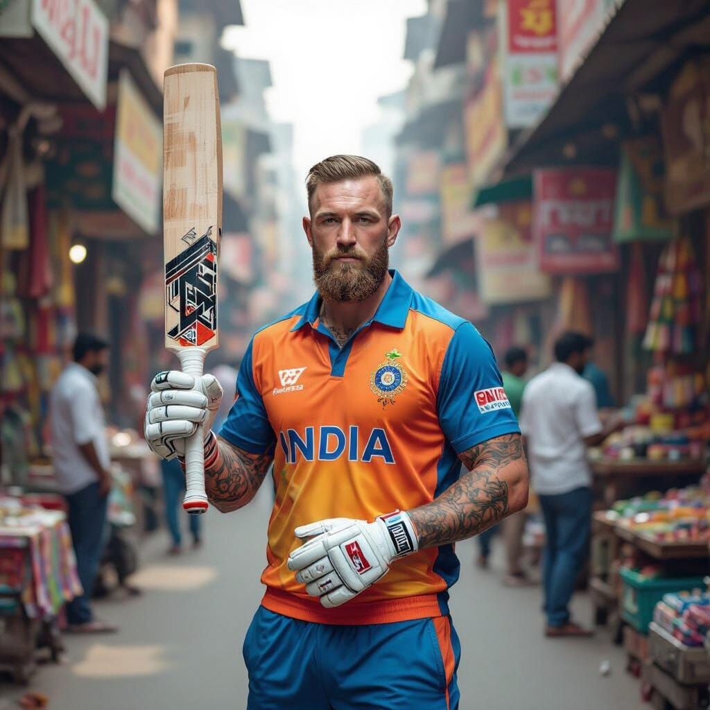 McGregor as Indian Cricketer: Digital Street Scene