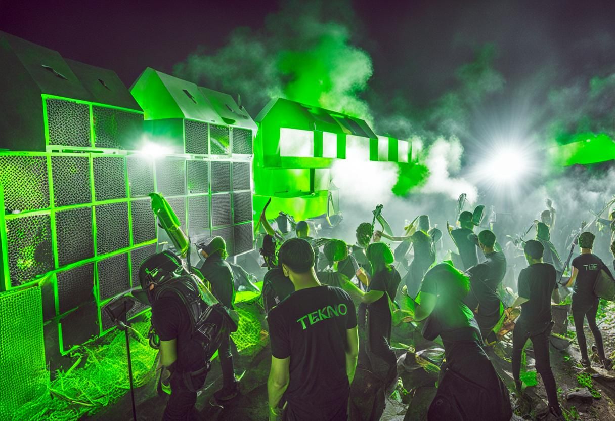 Green Punk Speakers at Tekno Rave Festival