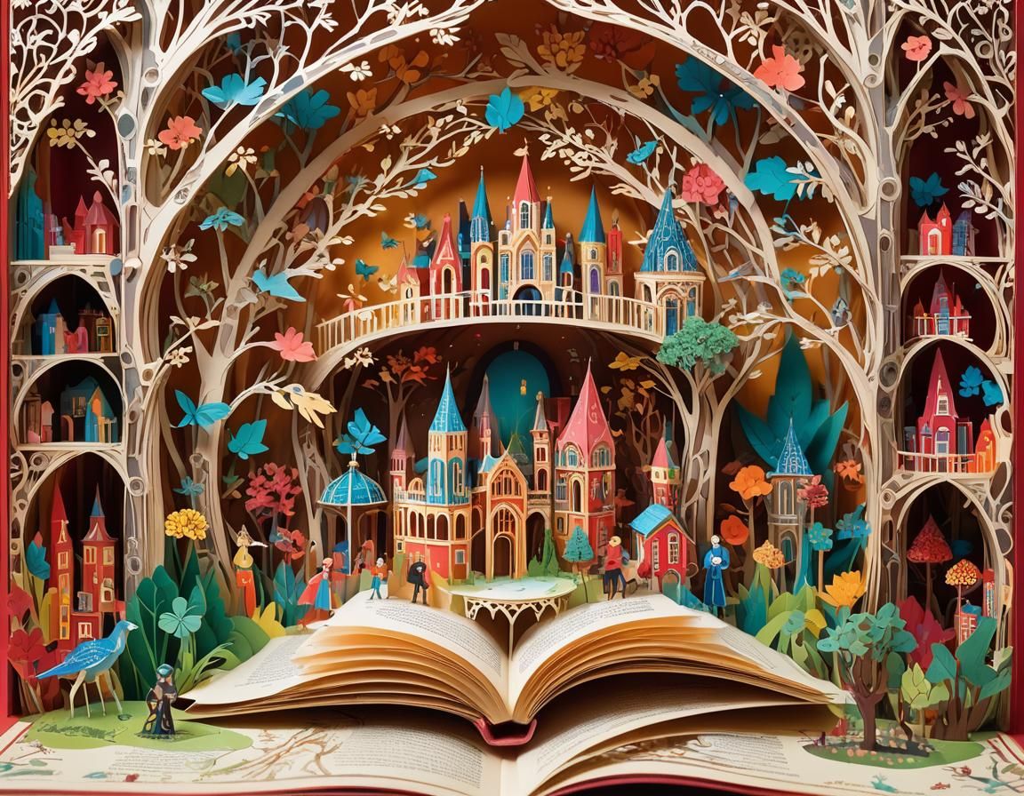 Pop-Up Book Comes to Life in Intricate Detail