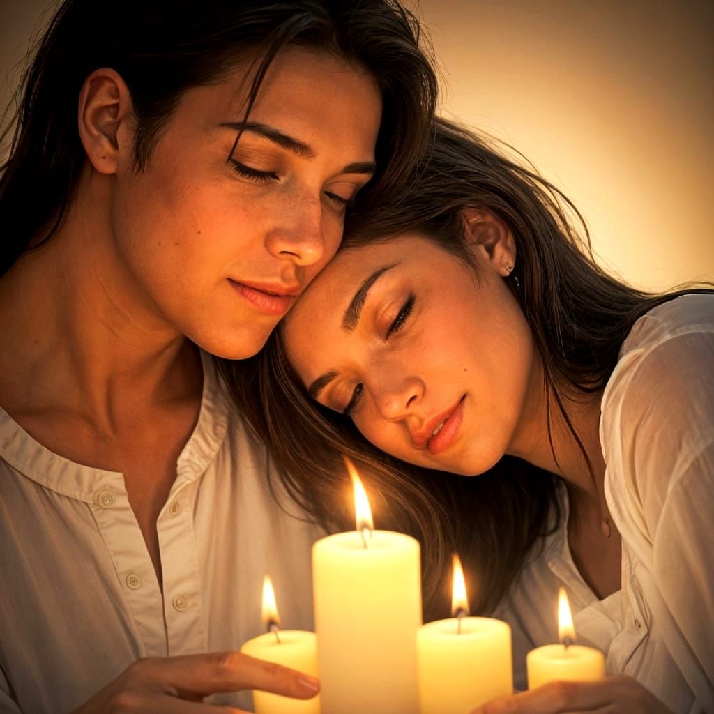 Passionate Embrace: A Long-Awaited Meeting of Love and Fire