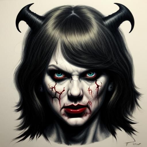 Demonic Portrait of a Woman