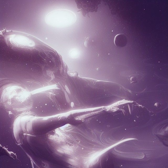 Intricate Space Creature in Francis Bacon Horror Style