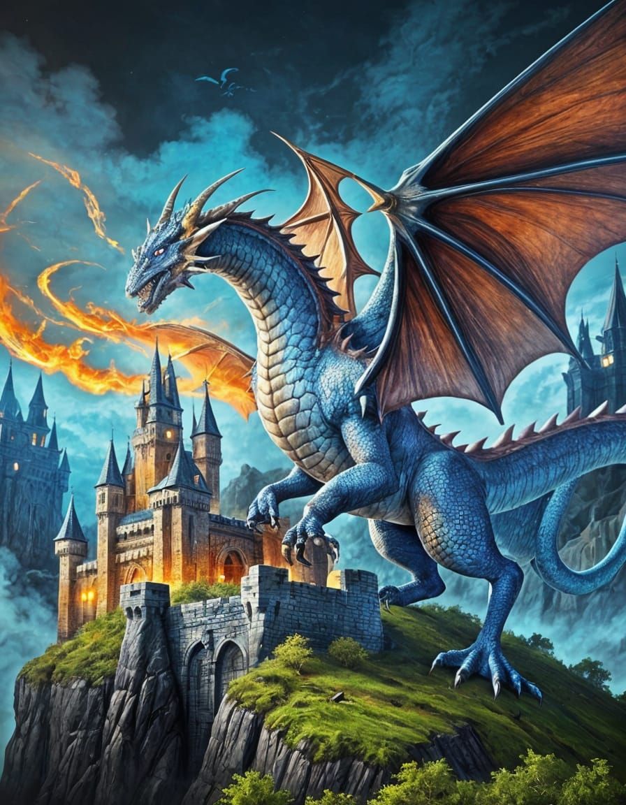 Dragon Cover Art for Castle Keeper Video Game