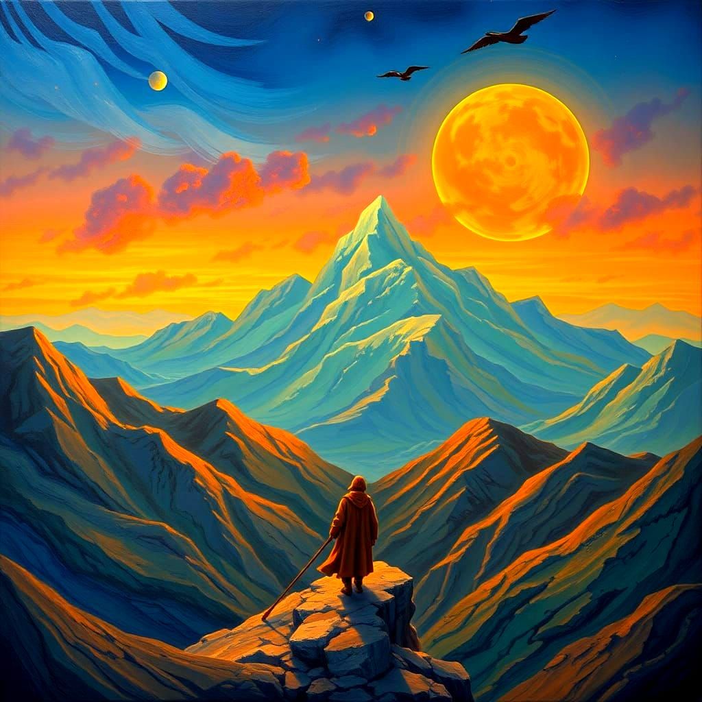 AI Visualization of the Great Chain of Being