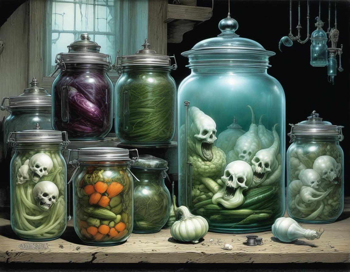 Pickled Vegetables in Haunted Steampunk Laboratory
