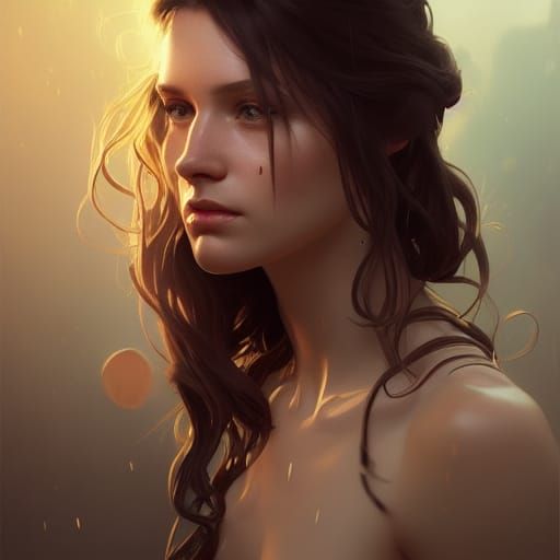 Brooke Shields Portrait in Digital Art Style