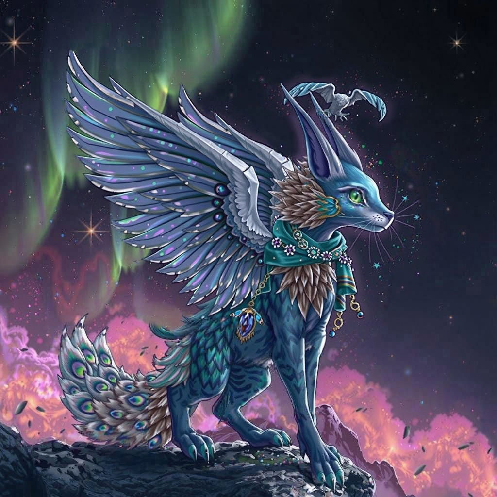Mystic Simorgh Unveils Celestial Majesty