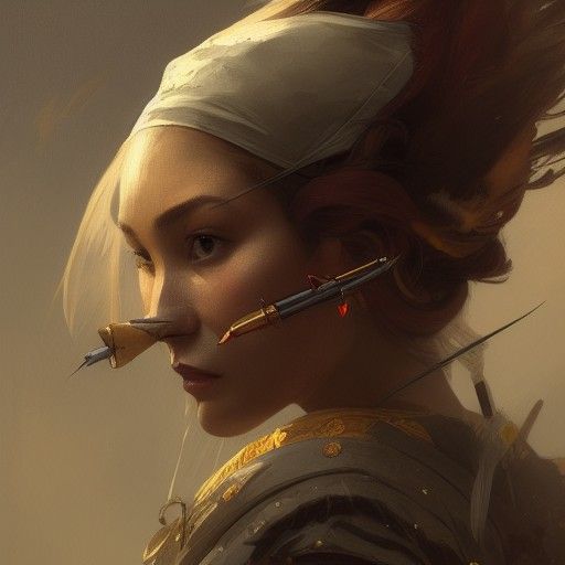 Fantasy War Portrait in Artgerm Style