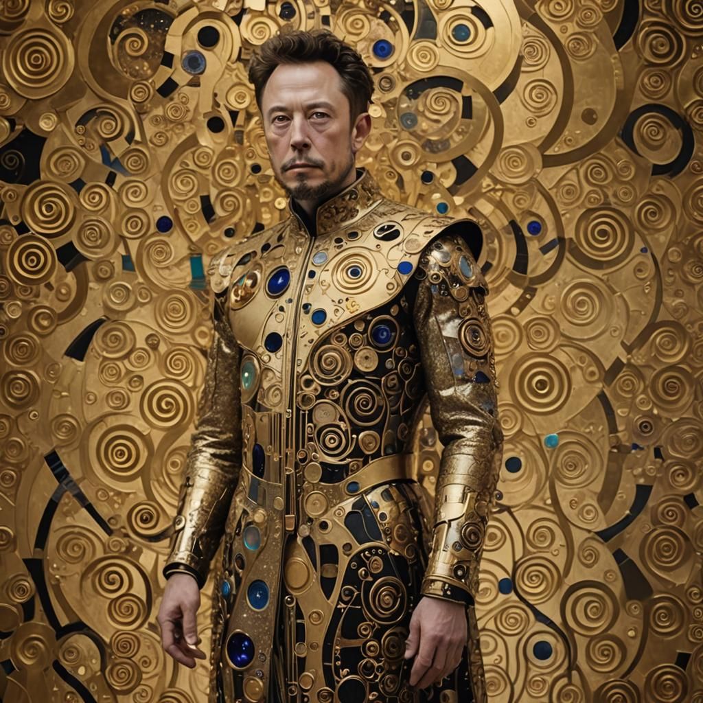 Artwork in Gustav Klimt Style