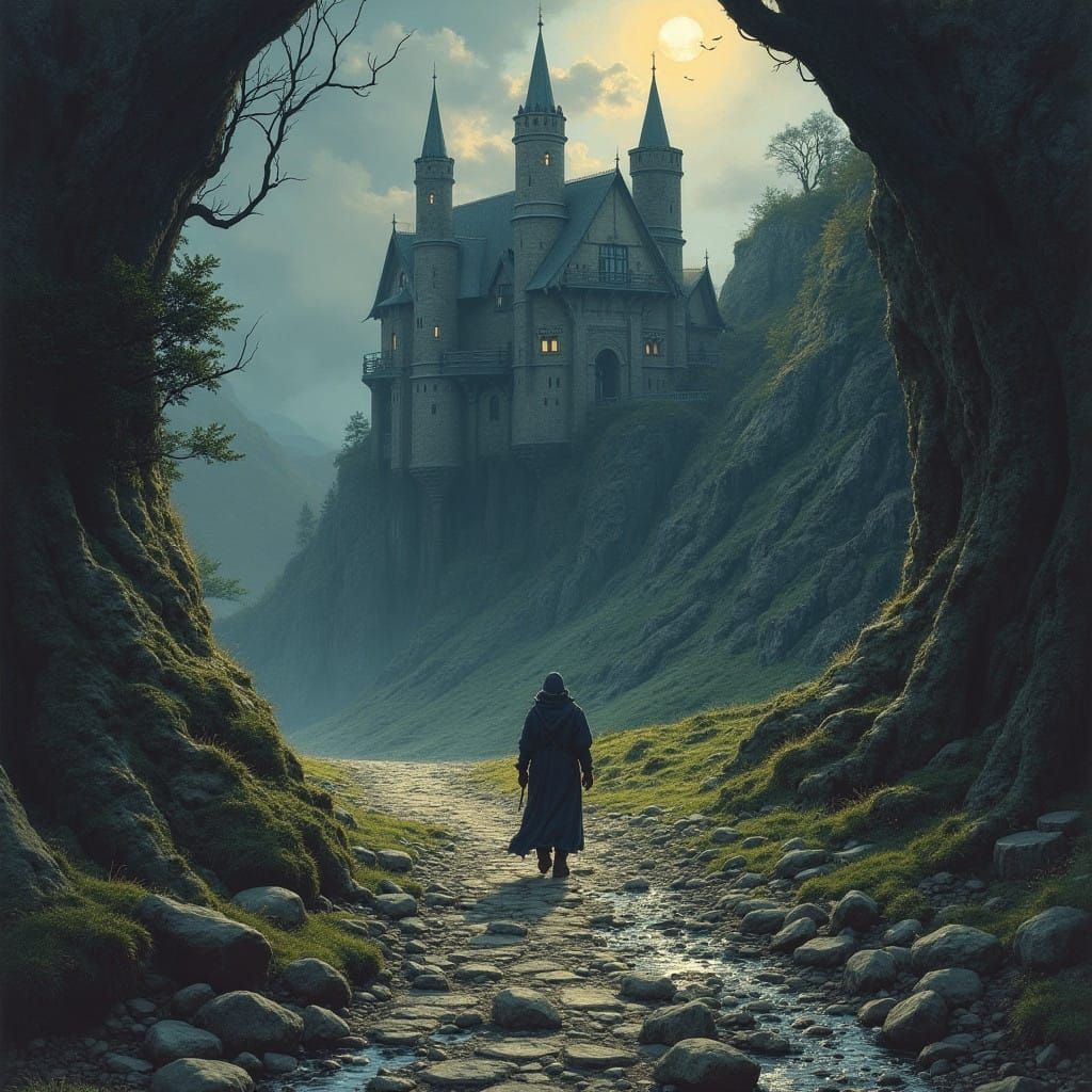 Dark Fantasy Scene in Grimdark Style