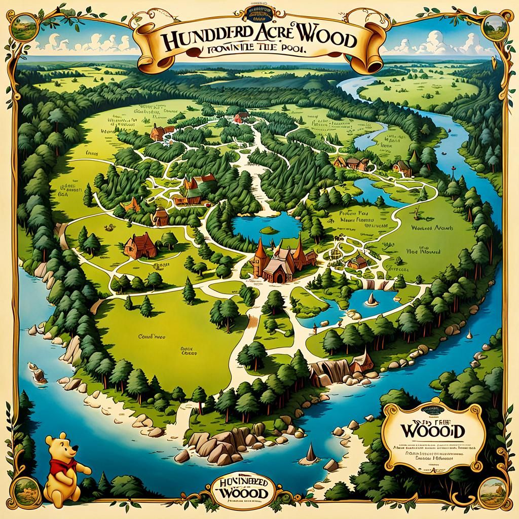 Hundred Acre Wood map