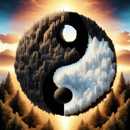 Yin Yang: Angel Cat vs. Bat Wing Dog