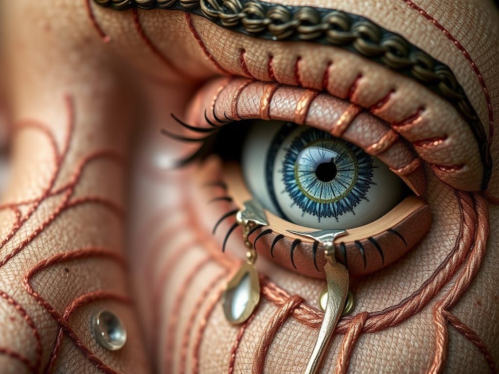 Steampunk Plush Toy with Googly Eyes