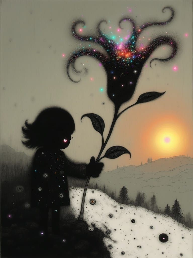 Crystal Entity in Winter Wonderland