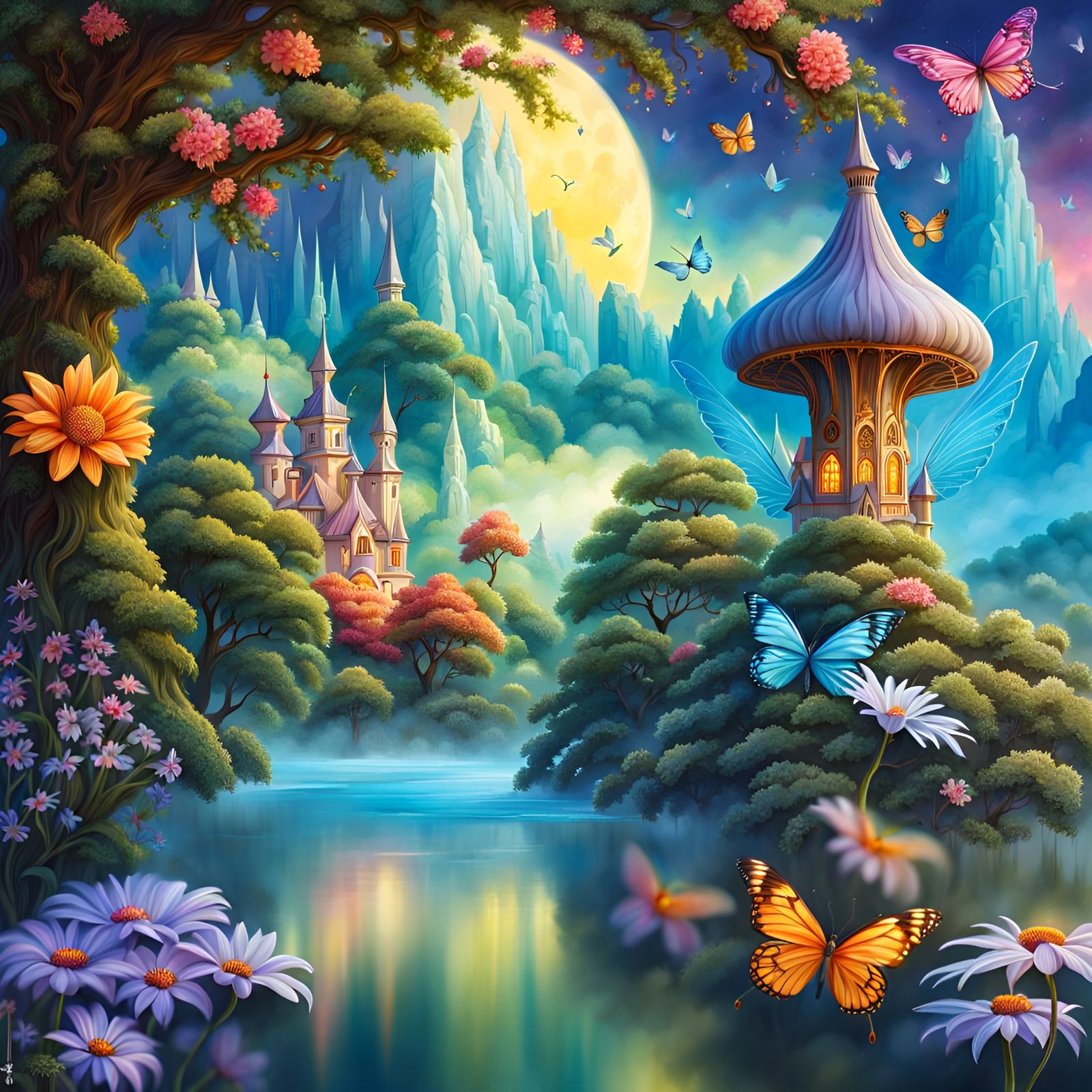 Fantasy fairy place
