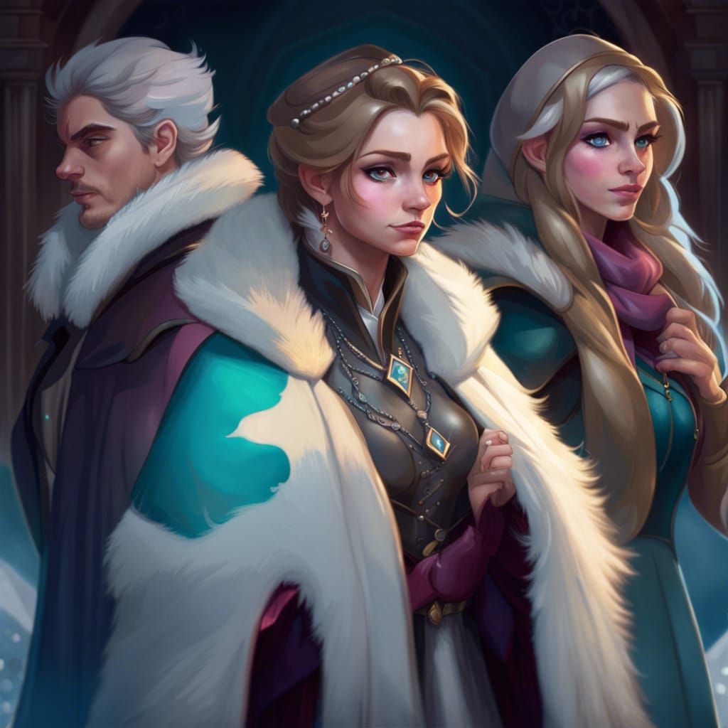 Furred Servant of an Ice Queen: Hyperdetailed Digital Art