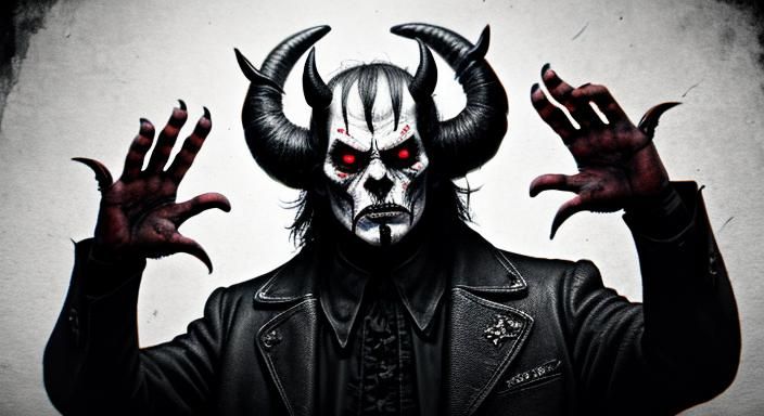 Stylized Portrait of the Devil