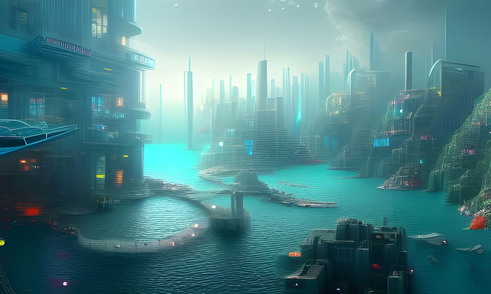 Futuristic Water City