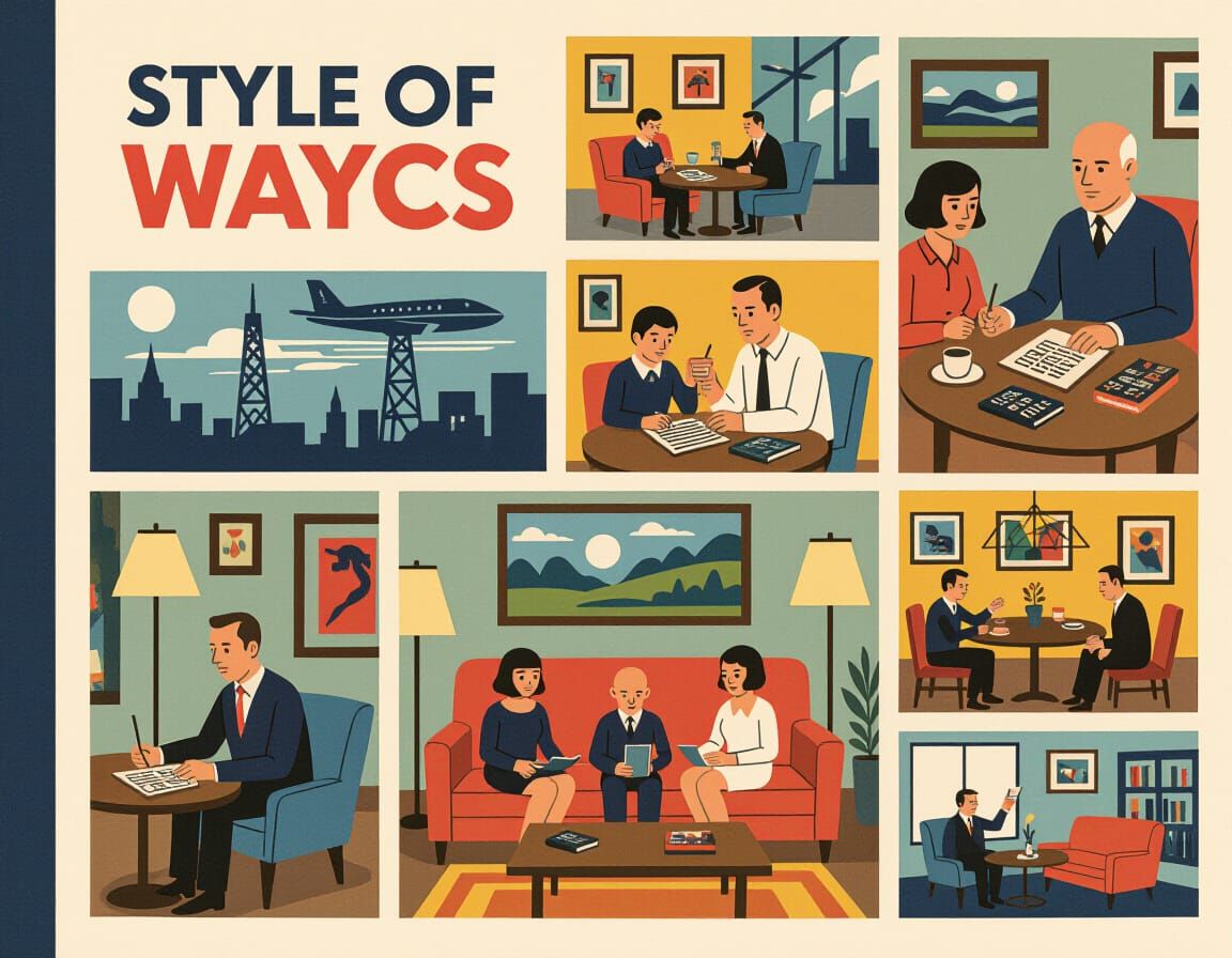 Evocative Chris Ware Style Graphic Novel