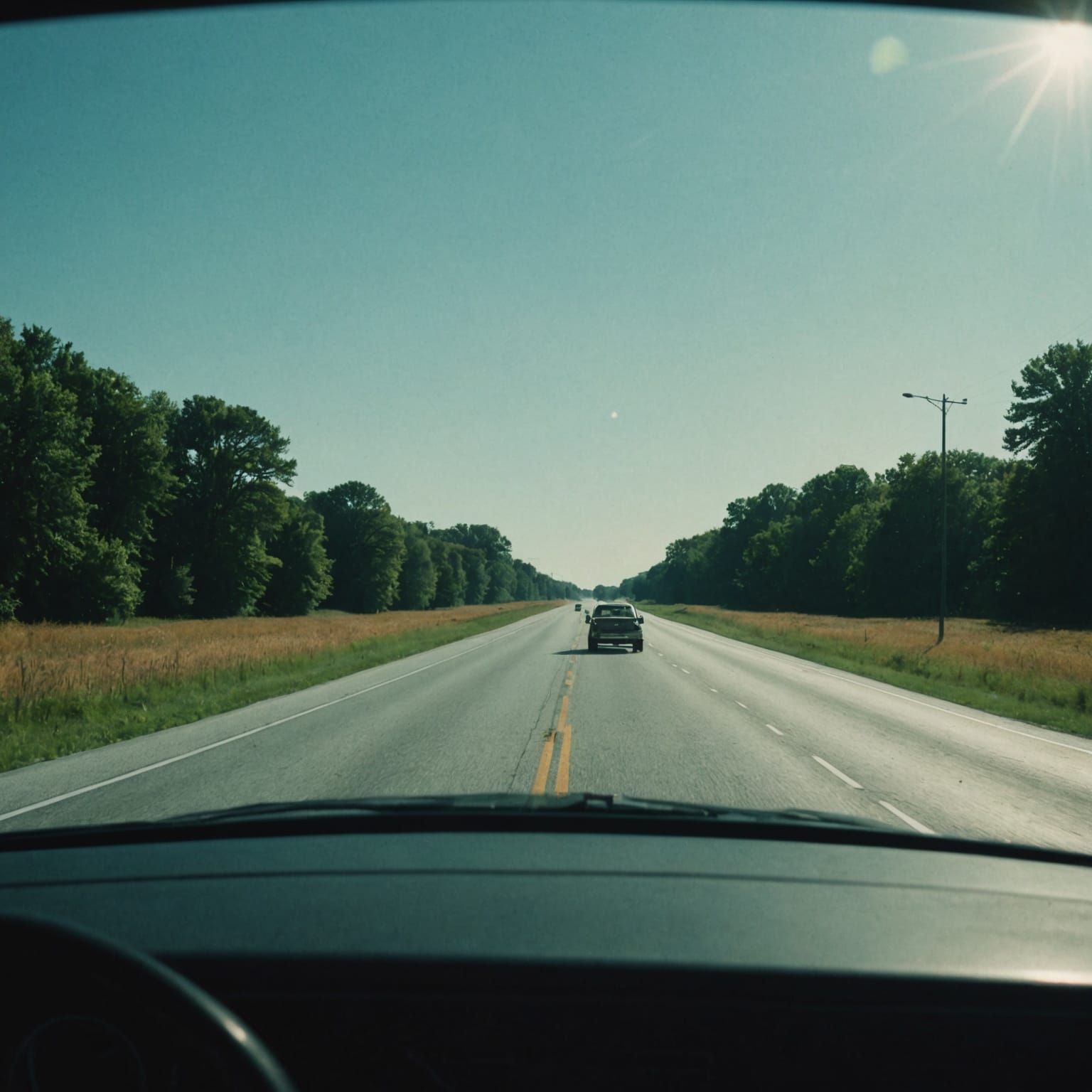 Bug Splatter on Windshield: Midwest Road Trip