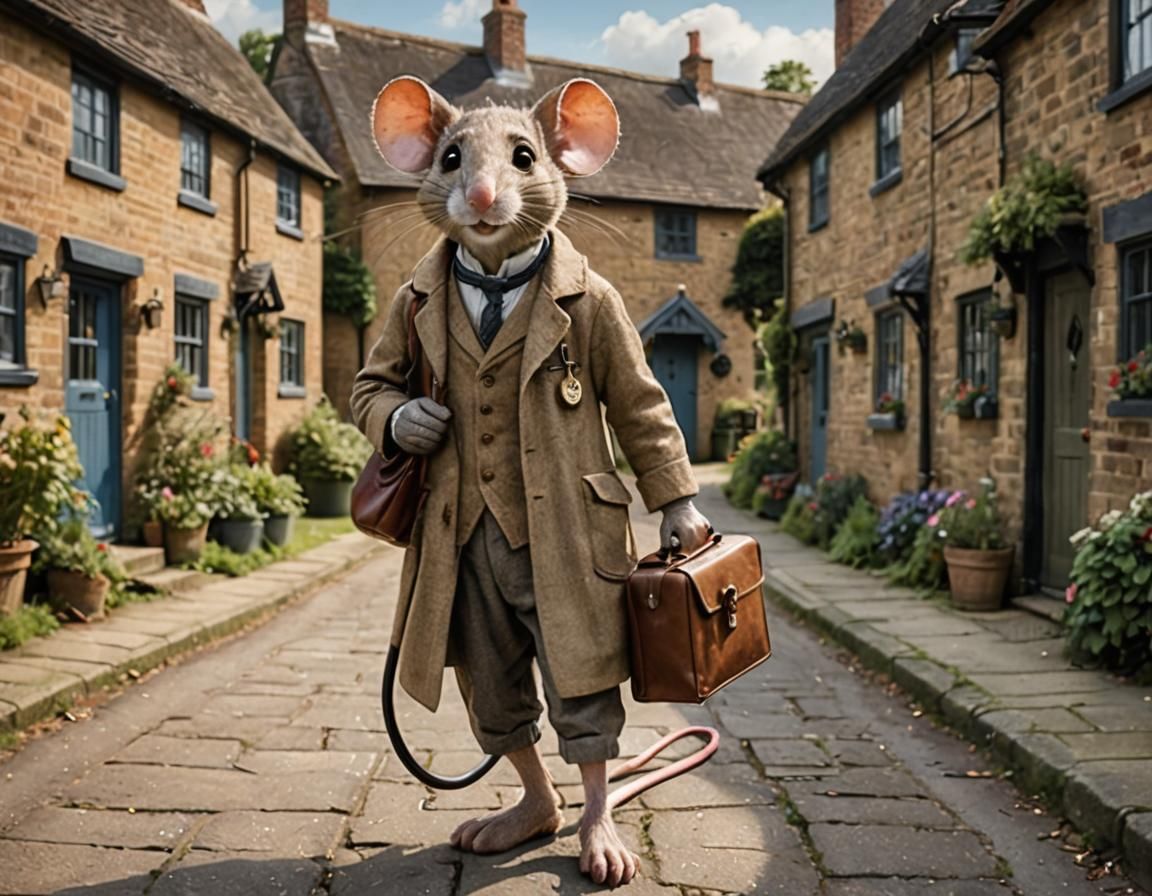 Doctor Mouse in Quaint 1930s Village