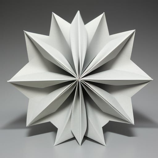 Origami Paper Folds in Soft Focus