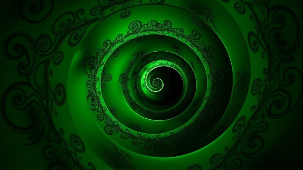 Emerald Cosmic Spiral
