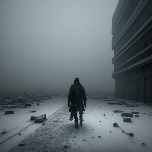 Surreal Post-Apocalyptic Winter Landscape
