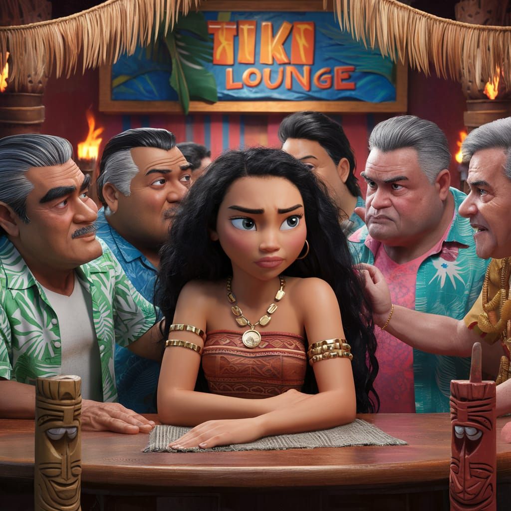 Moana's Uncomfortable Night at the Tiki Lounge