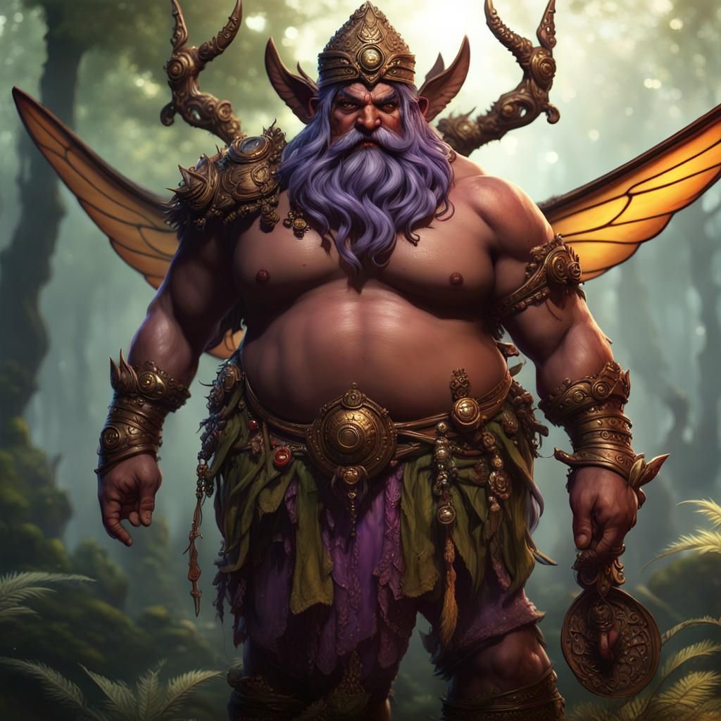 Indian Yaksha Warrior: Dark Fantasy Concept Art