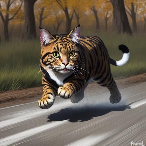 Cat Ready to Pounce: A Professional Portrait