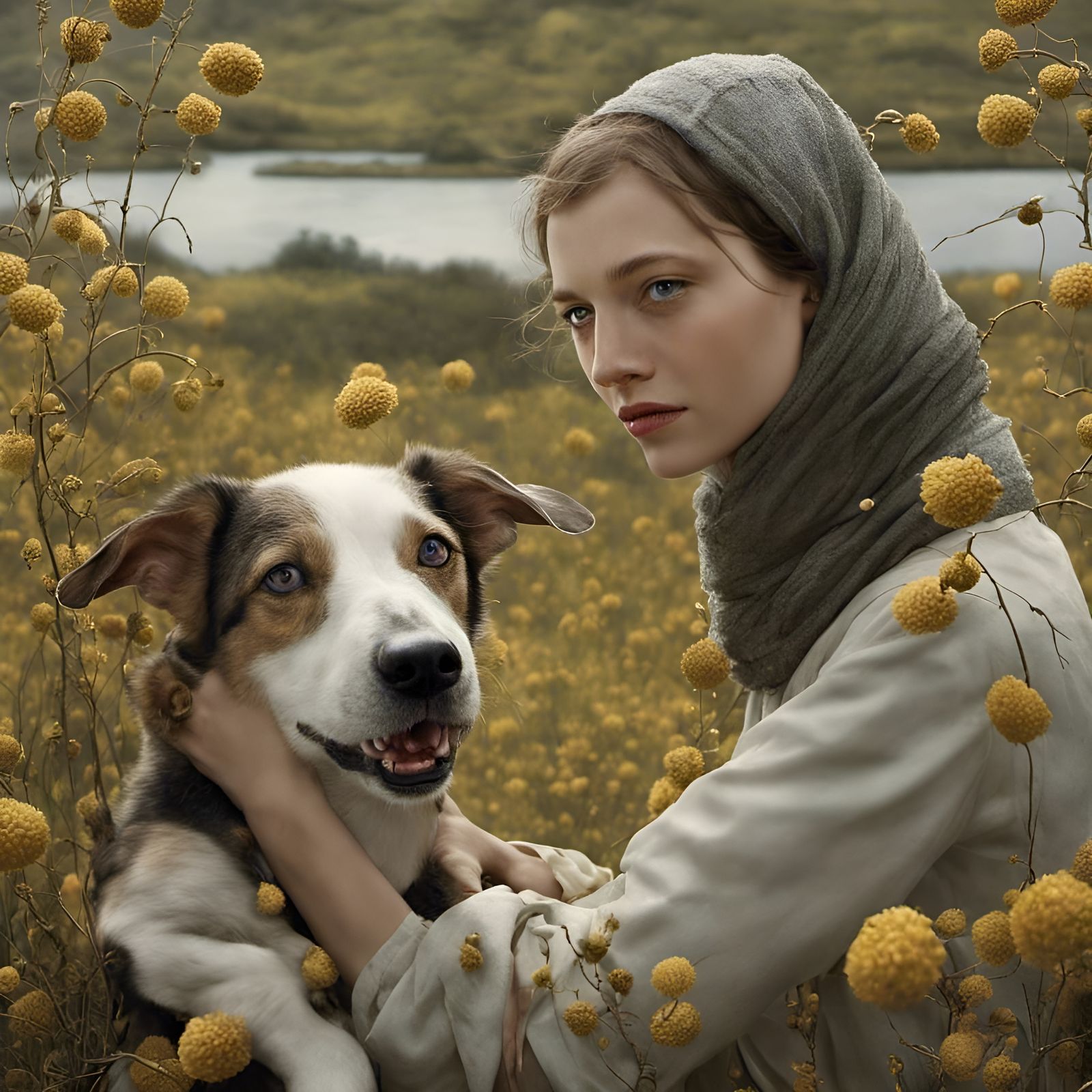 Dreamy Alien Portrait in Photorealistic Style