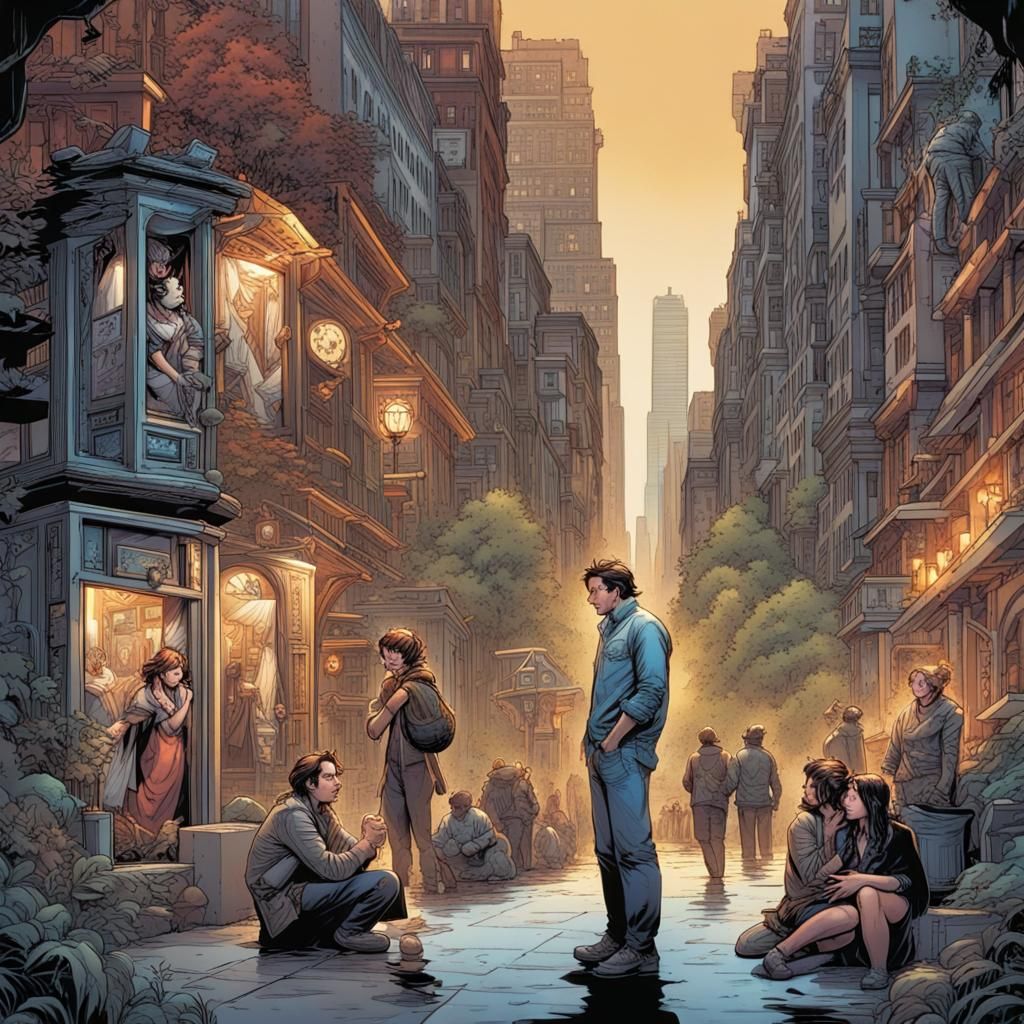 Comic Book Art: Metropolis of Love and Betrayal