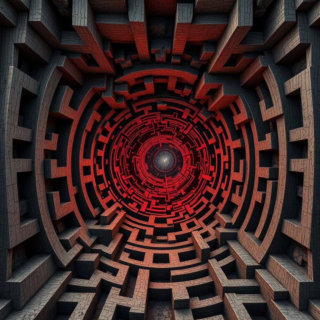 Mind Bending 3D Labyrinth in Hyper-Realistic Detail