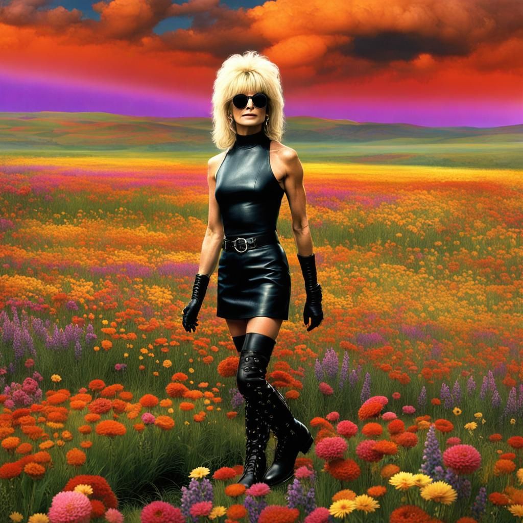 Goldie Hawn as Hippie Pinhead in Flower Field