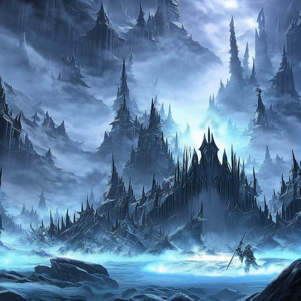 Frozen Hellscape with Tormented Souls