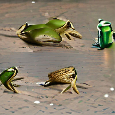 A Cheerful Frog Portrait