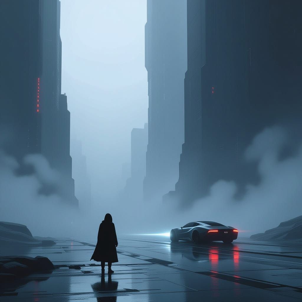 Mysterious Darkness in Futuristic Style