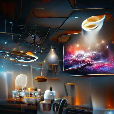 Cafe Under the Milky Way Galaxy