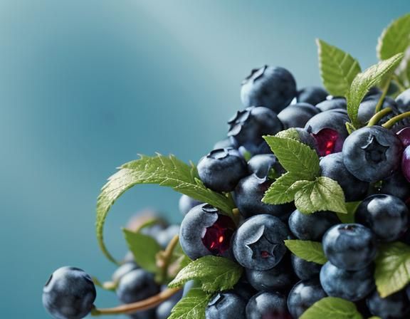 Blueberry Dragons Play in Blueberry Bush: Pixar-Inspired Art