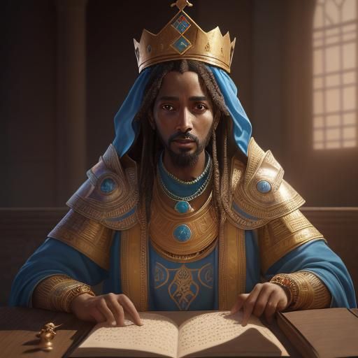 Queen of Sheba Portrait by Rutkowski and Artgerm