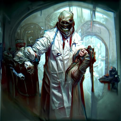 Sinister Autopsy Scene in Surgical Theatre