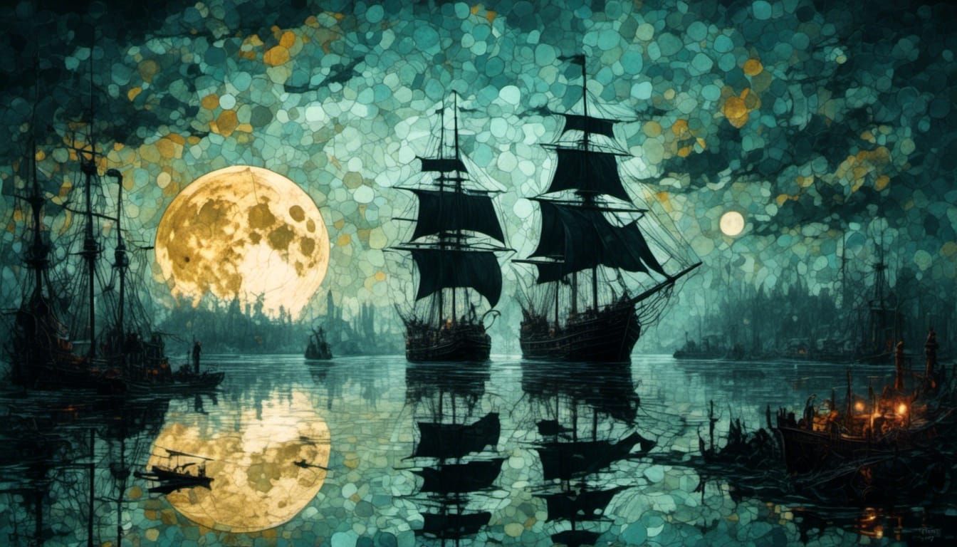 <lora:Mystic Mosaics:1.0> <lora:Rococo-Horrorcore:1.0> Over-...