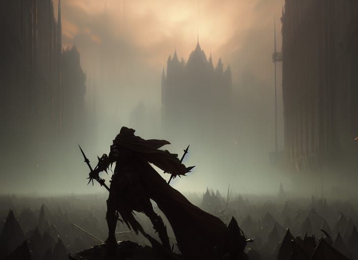 Fallen Knight Dark Fantasy Concept Art