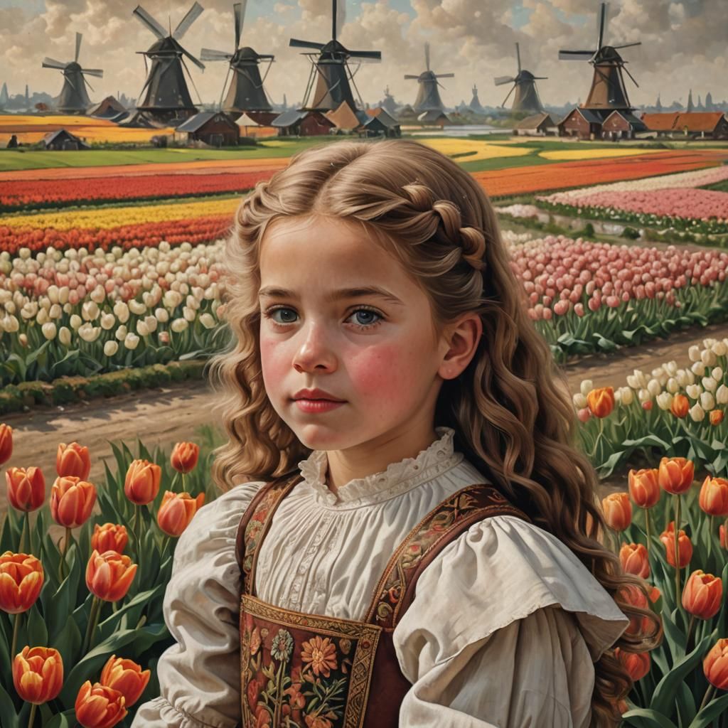 Dutch Golden Age Portrait of a Young Girl