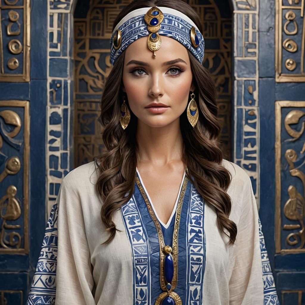 Egyptian Woman Product Photo in Abbéma Style