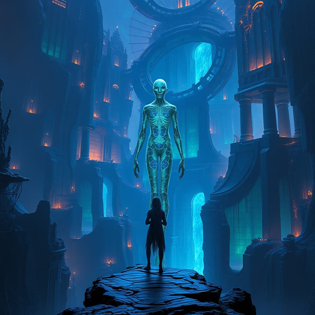 Otherworldly Being in a Mystical Realm