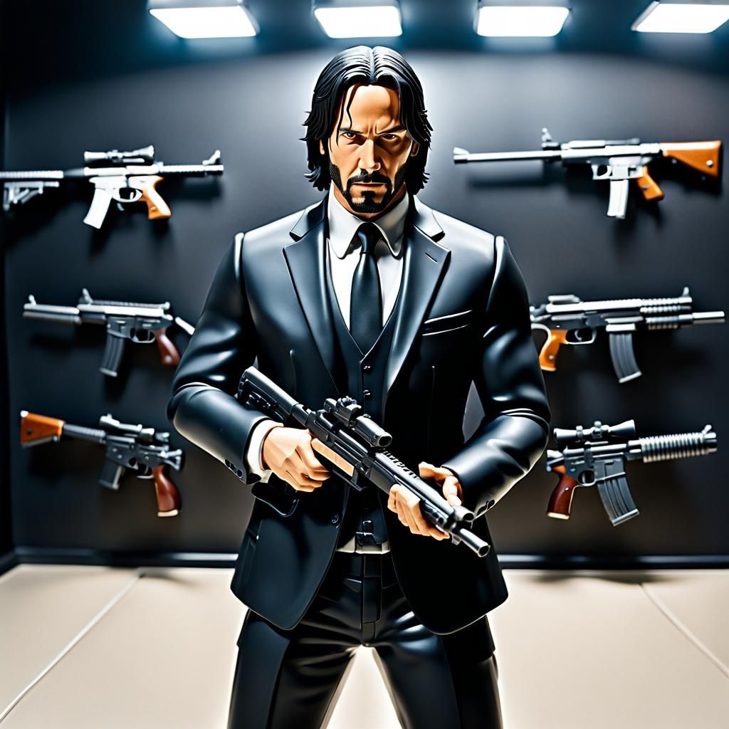 John Wick Strikes Again: A Miniature Action Scene in the Armory