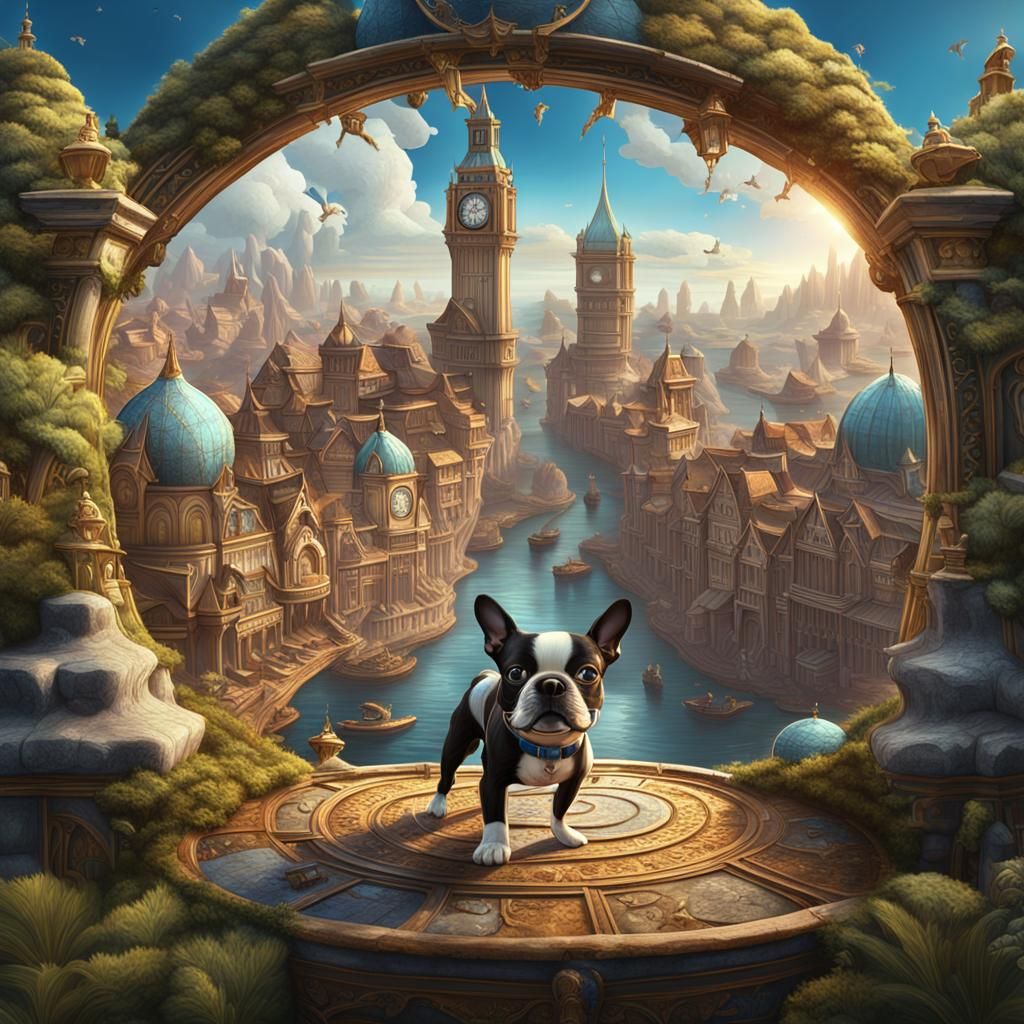 Boston Terrier's Around the World Adventure